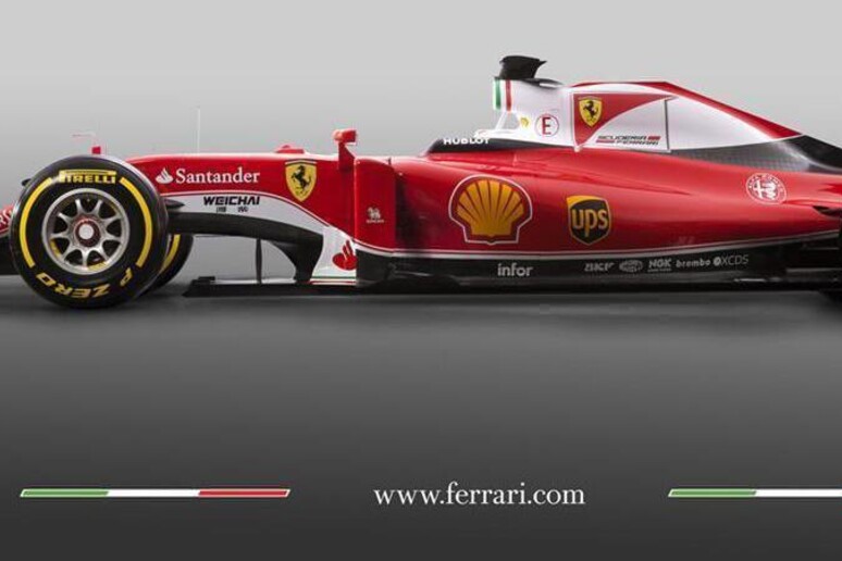 Vettel guida la nuova Ferrari Formula One  'SF16-H ' © ANSA/EPA