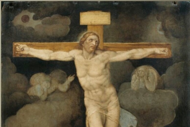 'Cristo in Croce ' di Michelangelo - RIPRODUZIONE RISERVATA