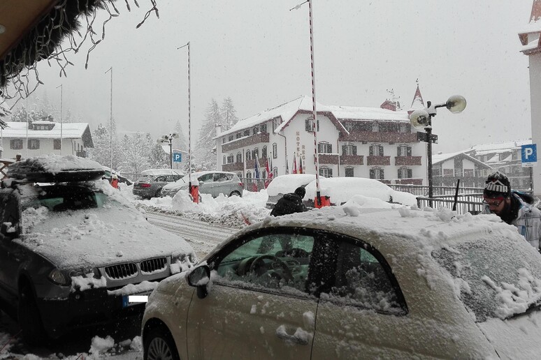 Nevicata a San Martino di Castrozza - RIPRODUZIONE RISERVATA