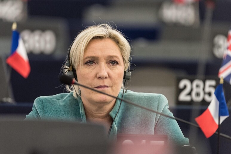 Marine Le Pen, leader del Front National, al Parlamento europeo a Strasburgo © ANSA/EPA