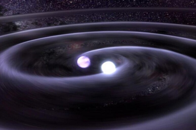 Il primo segnale delle onde gravitazionali è stato generato dalla collisione fra due buchi neri (fonte: NASA/CXC/GSFC/T. Strohmayer) - RIPRODUZIONE RISERVATA