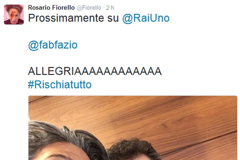 Tweet Fiorello - RIPRODUZIONE RISERVATA