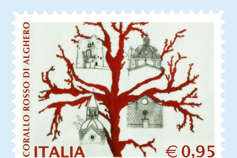 Un francobollo dedicato al corallo rosso di Alghero - RIPRODUZIONE RISERVATA