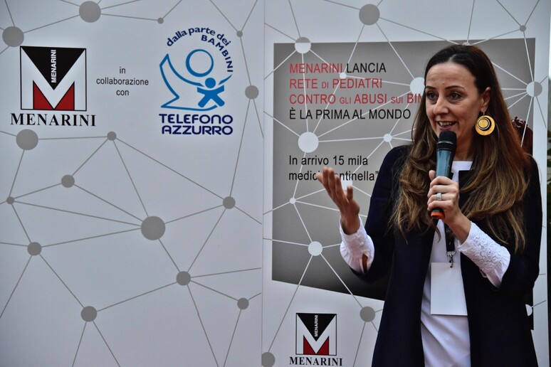 Sara Funaro in occasione della cena-conferenza stampa dedicata ad un progetto educazionale rivolto a medici, in particolare, legato ai temi che riguardano l 'abuso sui minori - RIPRODUZIONE RISERVATA