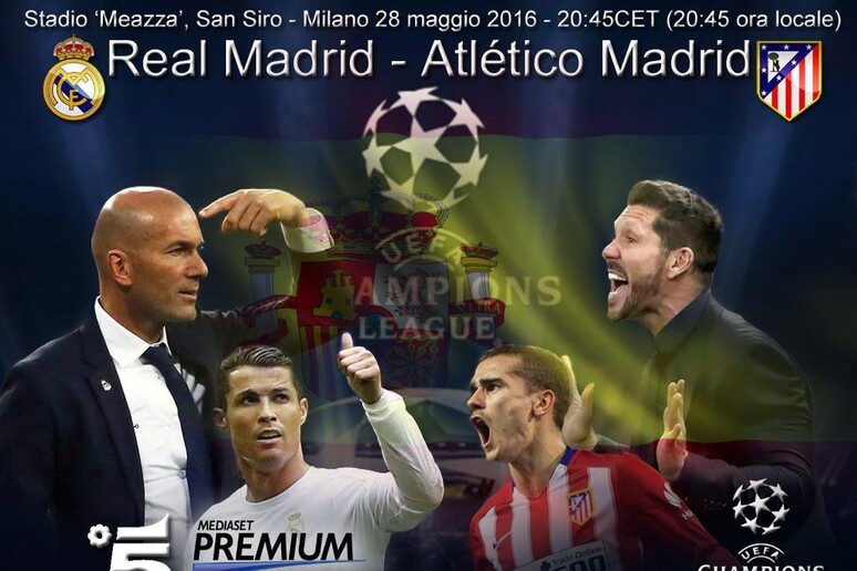 Champions, derby spagnolo in finale: Real Madrid-Atletico Madrid - RIPRODUZIONE RISERVATA