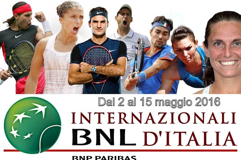Al via gli Internazionali BNL di tennis a Roma - RIPRODUZIONE RISERVATA