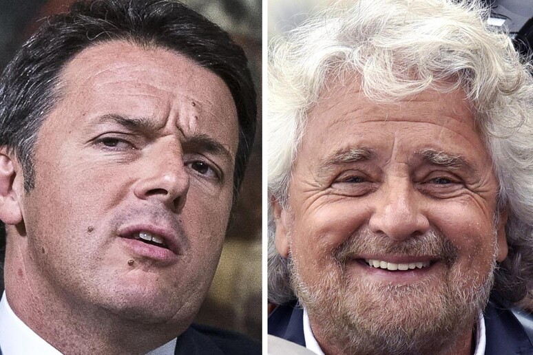 Renzi-Grillo - RIPRODUZIONE RISERVATA
