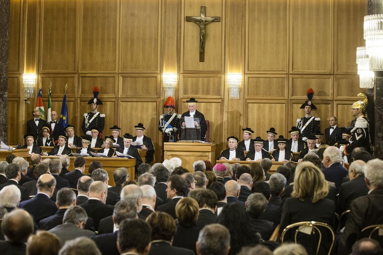 Un momento dell 'inaugurazione dell 'anno giudiziario della Corte dei Conti, Roma, foto archivio del 18 febbraio 2016 - RIPRODUZIONE RISERVATA