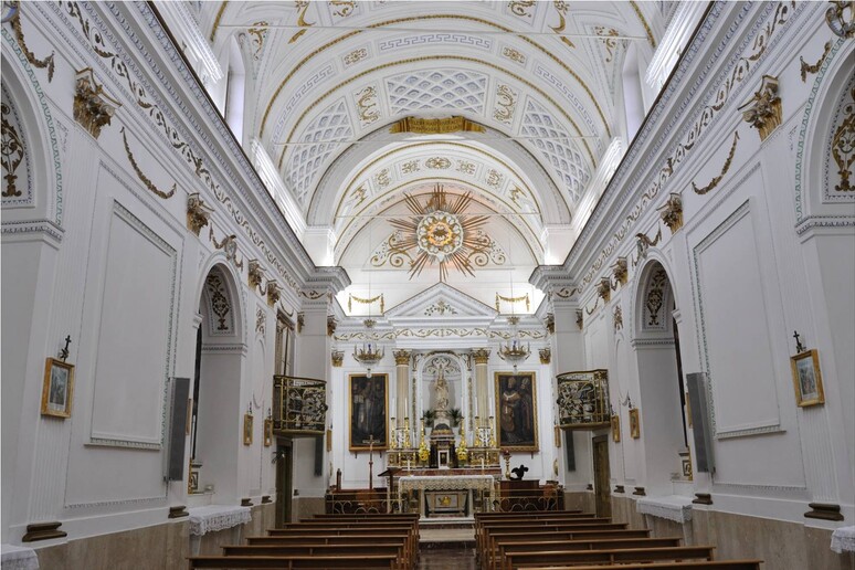 La chiesa del monastero delle Benedettine - RIPRODUZIONE RISERVATA