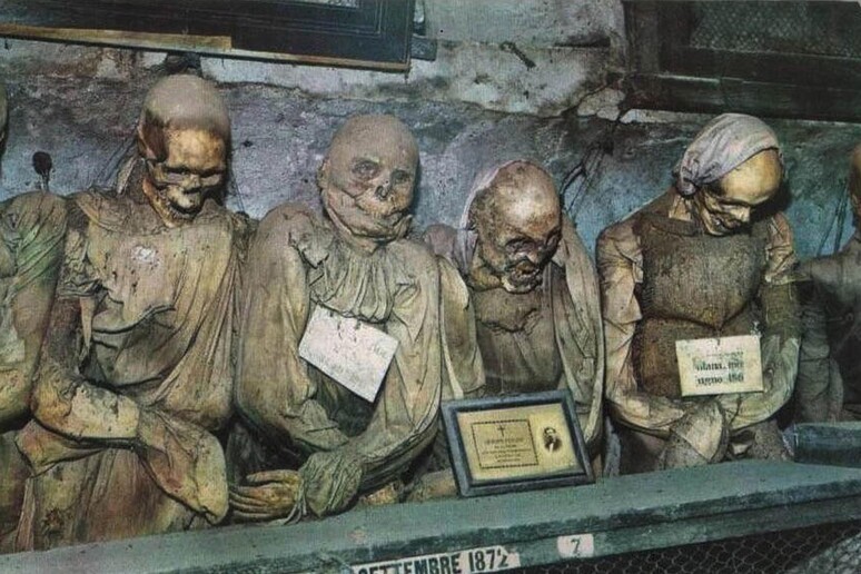 Le mummie delle catacombe dei Cappuccini di Palermo - RIPRODUZIONE RISERVATA