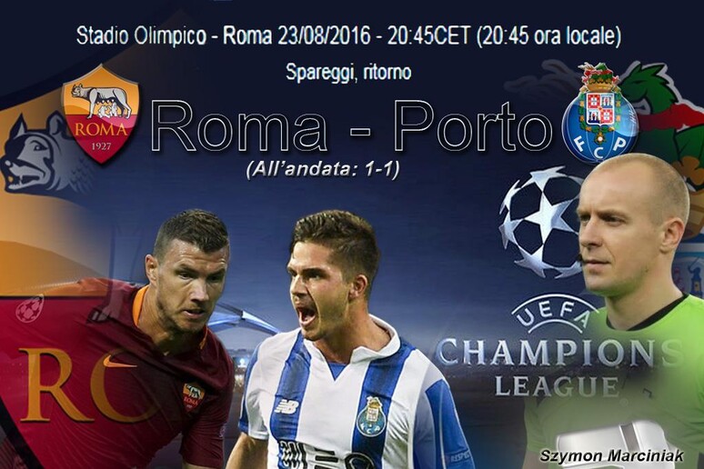 Champions: Roma-Porto, ritorno di preliminare - RIPRODUZIONE RISERVATA