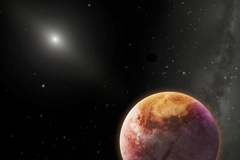Rappresentazione artistica del Pianeta X, l’ipotetico nono pianeta del Sistema Solare (fonte:  Robin Dienel) - RIPRODUZIONE RISERVATA