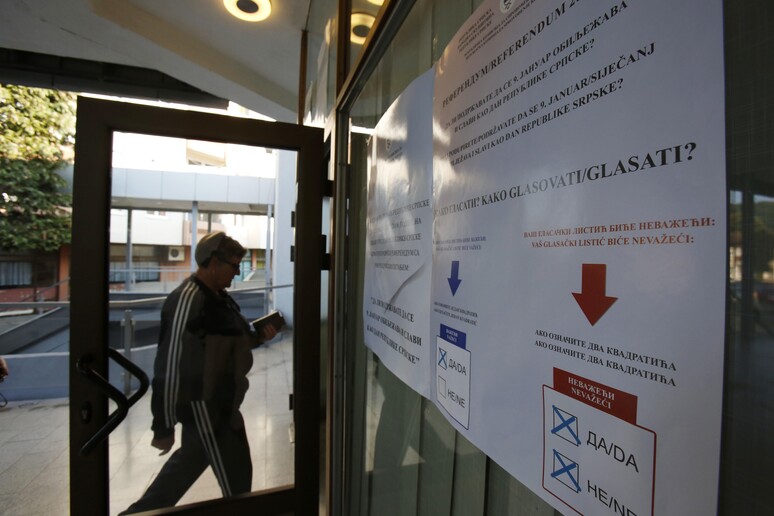 Il referendum in Bosnia © ANSA/AP
