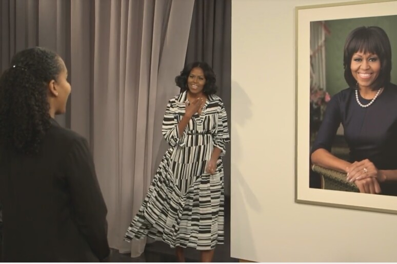 Un frame dal video con Michelle Obama - RIPRODUZIONE RISERVATA