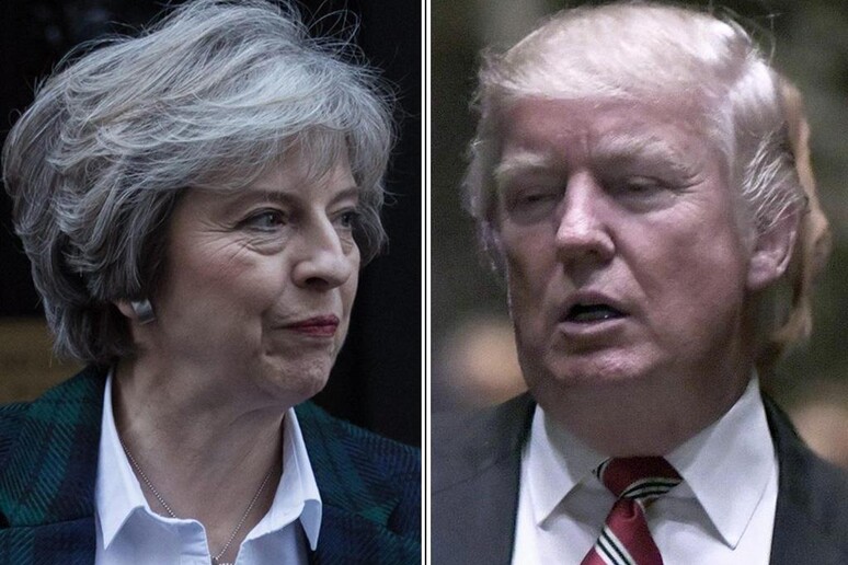 Theresa May e Donald Trump - RIPRODUZIONE RISERVATA