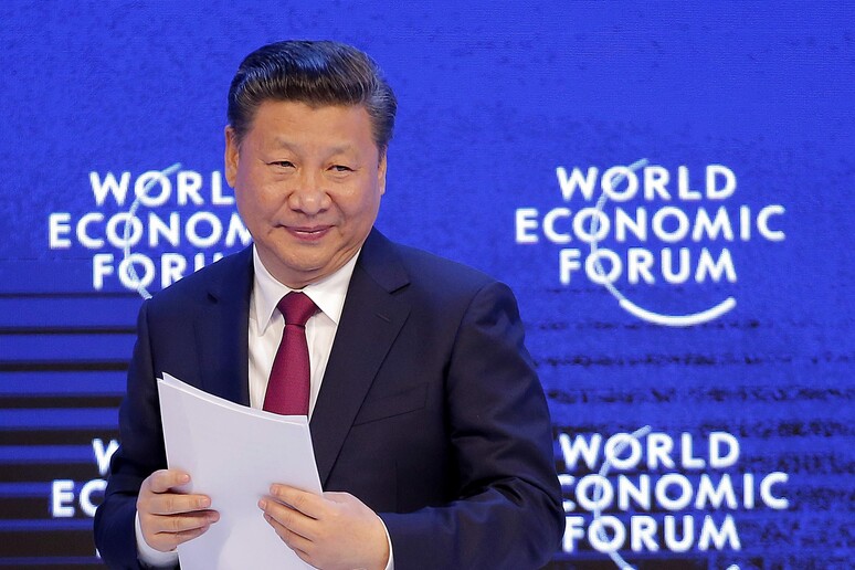Xi Jinping a Davos © ANSA/AP