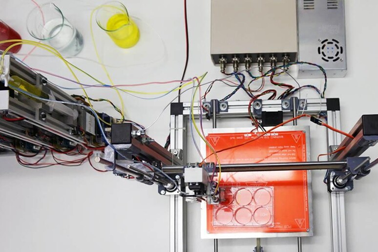 La prima stampante 3D per la pelle (fonte: Universidad Carlos III de Madrid) - RIPRODUZIONE RISERVATA