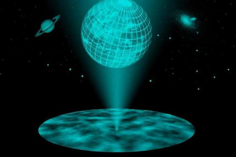 Rappresentazione artistica dell 'universo come un ologramma (fonte: Vienna University of Technology) - RIPRODUZIONE RISERVATA