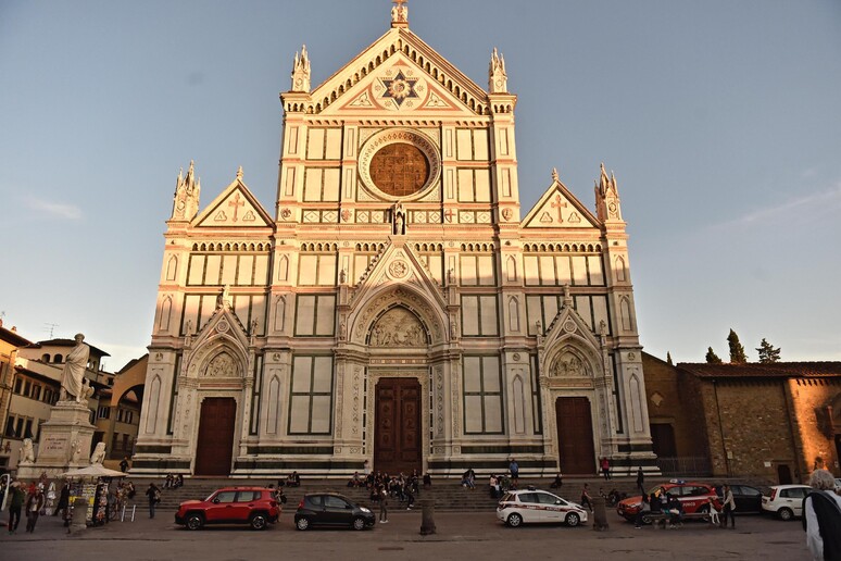 La Basilica di Santa Croce a Firenze - RIPRODUZIONE RISERVATA