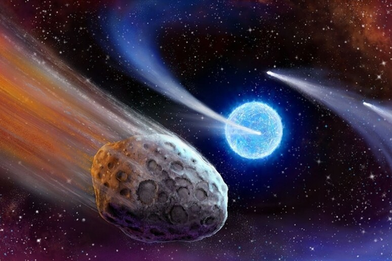 Rappresentazione artistica di comete esterne al Sistema Solare (fonte: Danielle Futselaar/MIT) - RIPRODUZIONE RISERVATA