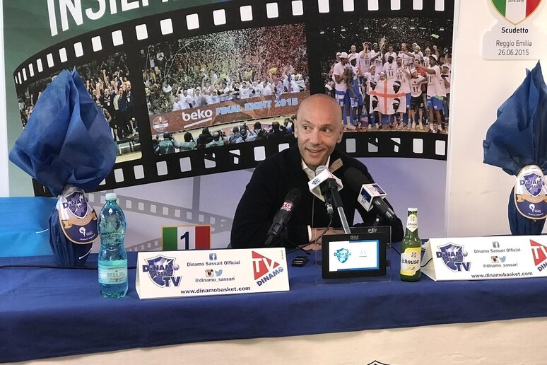 Basket: il presidente della Dinamo Sassari, Stefano Sardara - RIPRODUZIONE RISERVATA