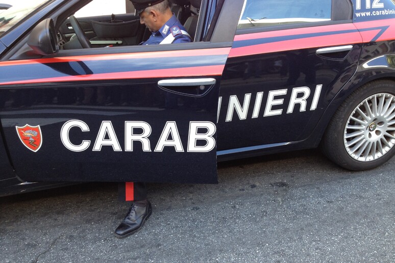 Carabinieri: pattuglia dell 'Arma con militare - RIPRODUZIONE RISERVATA