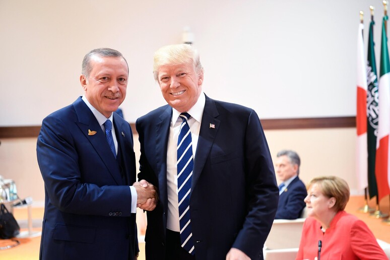 Erdogan e Trump al G20 di Amburgo (archivio) -     RIPRODUZIONE RISERVATA