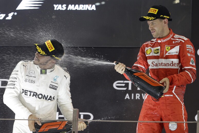Lewis Hamilton e Sebastian Vettel © ANSA/AP