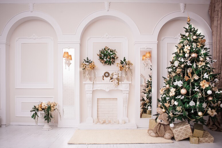 Living room natalizia foto FavoreStudio iStock. - RIPRODUZIONE RISERVATA