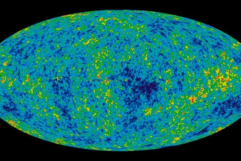 L’immagine dell’universo bambino del satellite Nasa Wmap: i colori più accesi indicano i ‘semi’ di future galassie (Fonte: NASA/WMAP Science Team) - RIPRODUZIONE RISERVATA