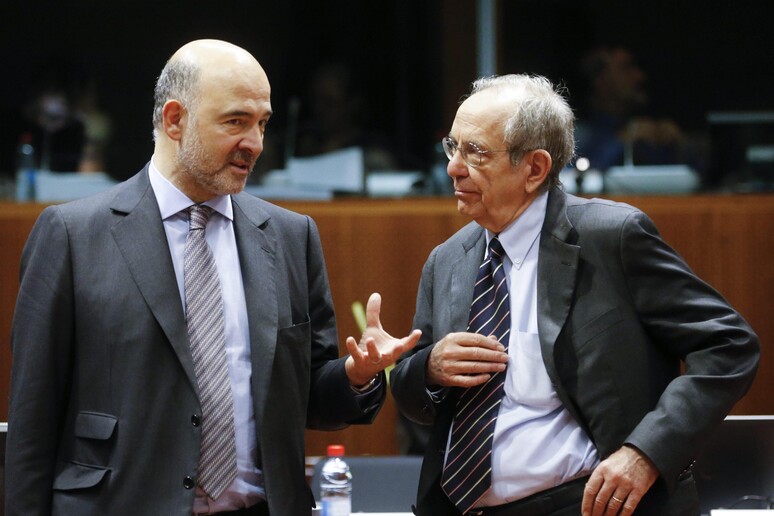 Pierre Moscovici e Pier Carlo Padoan © ANSA/EPA