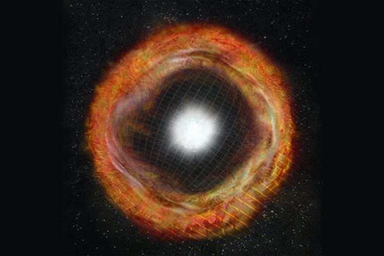 La prima  'istantanea ' di una supernova (fonte: Ofer Yaron/ Weizmann) - RIPRODUZIONE RISERVATA