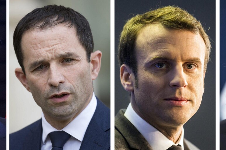 I candidati alle presidenziali francesi © ANSA/EPA