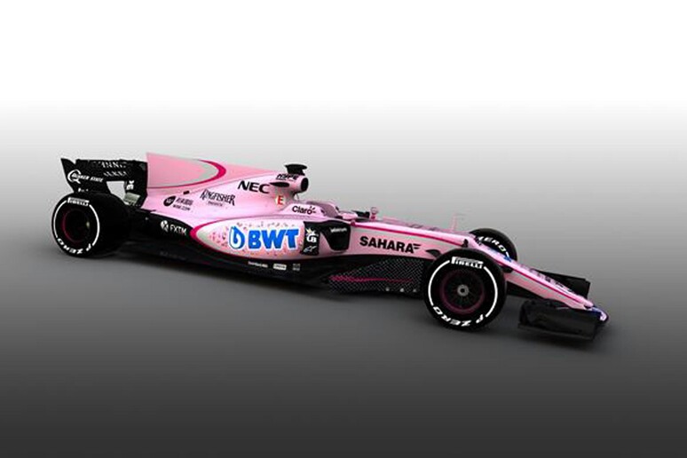 La Force India cambia look, nuova monoposto tutta rosa - RIPRODUZIONE RISERVATA