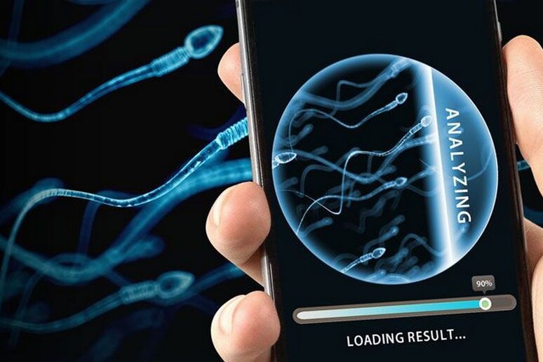 Un dispositivo collegato al telefonino permette di controllare la salute degli spermatozoi (fonte: Science Translational Medicine) - RIPRODUZIONE RISERVATA