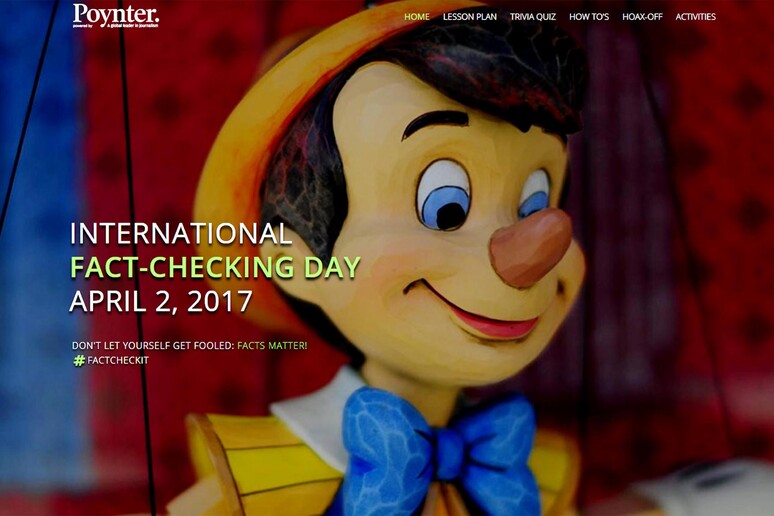 International Facy-checking Day (Credit: sito Poynter) - RIPRODUZIONE RISERVATA