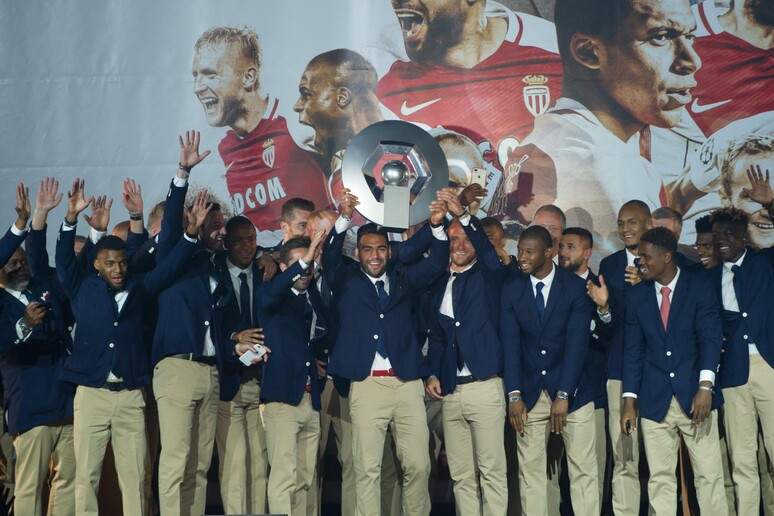 AS Monaco celebrate the Championship © ANSA/EPA