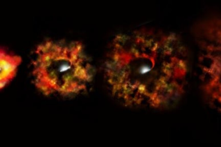 Una stella morente che si è trasformata in un buco nero, invece di diventare una luminosissima supernova (Fonte: NASA, ESA, P. Jeffries (STScI)) - RIPRODUZIONE RISERVATA