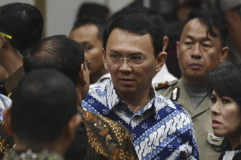 Jakarta 's current governor Basuki Tjahaja Purnama blasphemy trial in Jakarta © ANSA/EPA