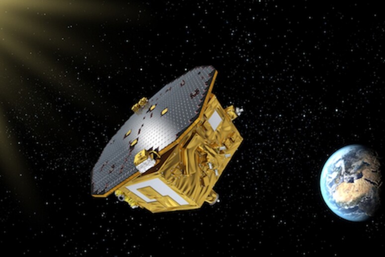 Rappresentazione artistica della sonda Lisa Pathfinder (fonte: ESA/C. Carreau) - RIPRODUZIONE RISERVATA