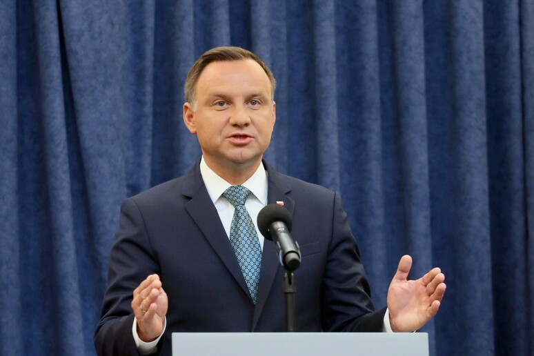 Il presidente polacco Duda © ANSA/EPA