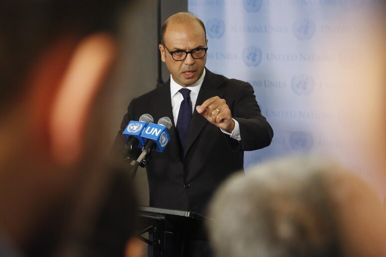 Il ministro degli esteri Angelino Alfano all 'Onu © ANSA/AP
