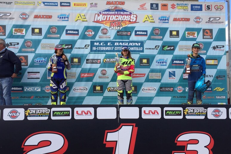 Elisa Galvagno, prima classificata Unde17 del Campionato Italiano Motocross - RIPRODUZIONE RISERVATA