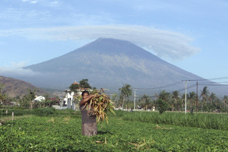 Indonesia, paura per vulcano Agung, 50.000 evacuati a Bali © ANSA/AP