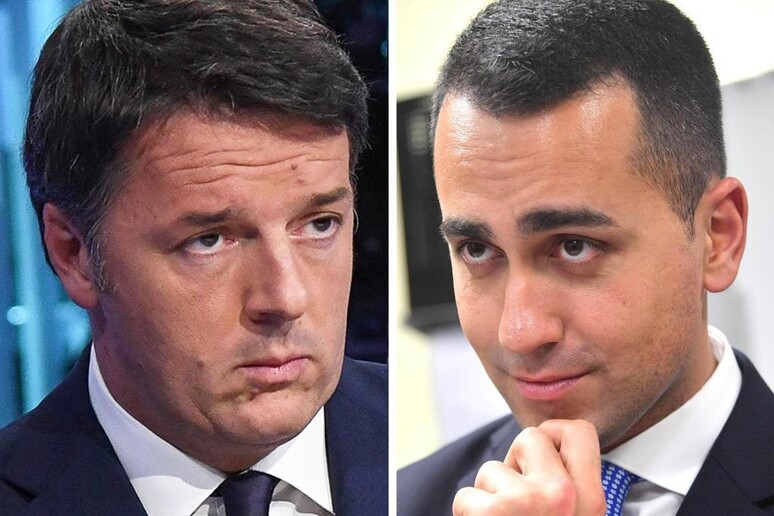 Elezioni, Renzi e Di Maio - RIPRODUZIONE RISERVATA