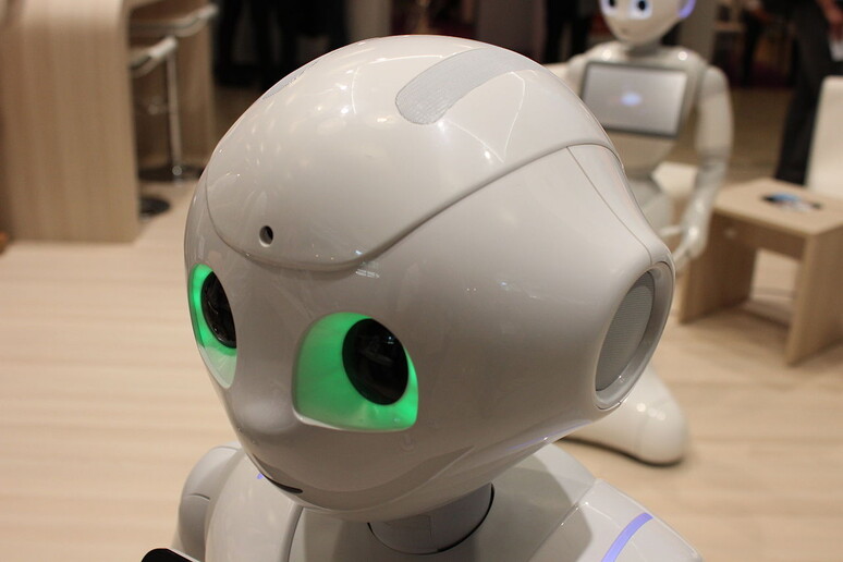 Il primo robot licenziato lavorava in un supermercato e appartiene alla stessa  'famiglia ' del robot Pepper, nella foto (fonte: Xavier Caré / Wikimedia Commons / CC-BY-SA.) - RIPRODUZIONE RISERVATA
