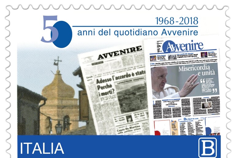 Editoria: francobollo per 50 anni  'Avvenire ' - RIPRODUZIONE RISERVATA