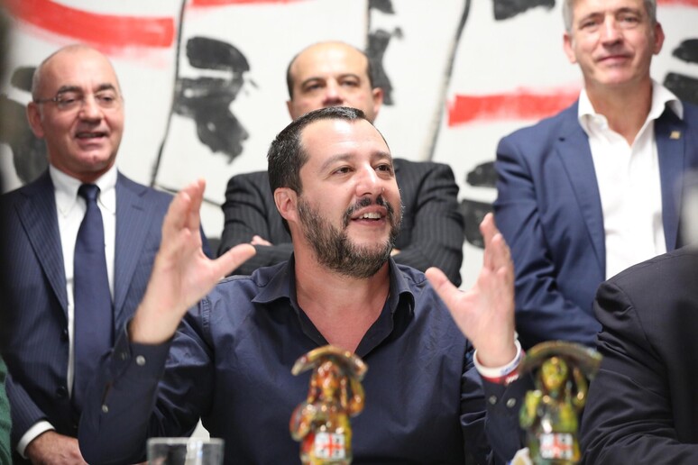 Matteo Salvini in Sardegna - RIPRODUZIONE RISERVATA