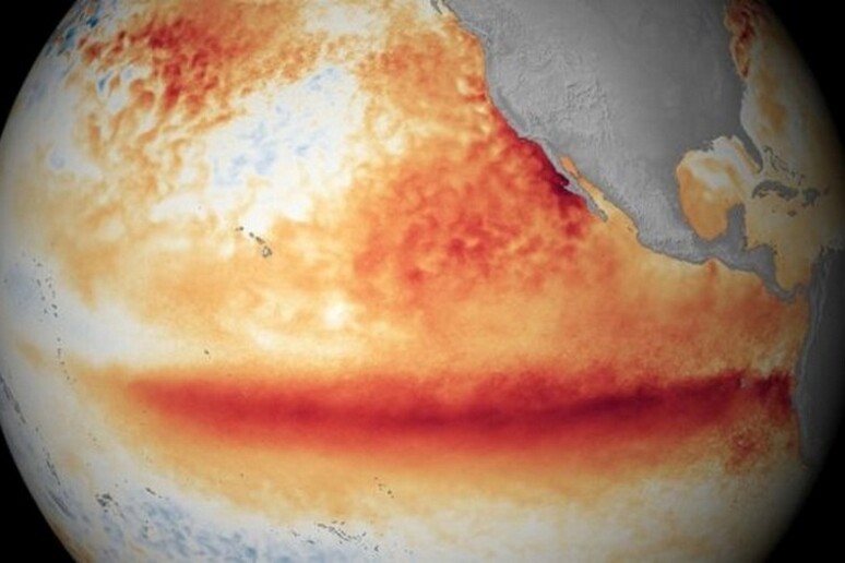 L 'aumento delle temperature superficiali nel Pacifico durante El Niño del 2015-2016   (fonte: NOAA/SCIENCE PHOTO LIBRARY) - RIPRODUZIONE RISERVATA