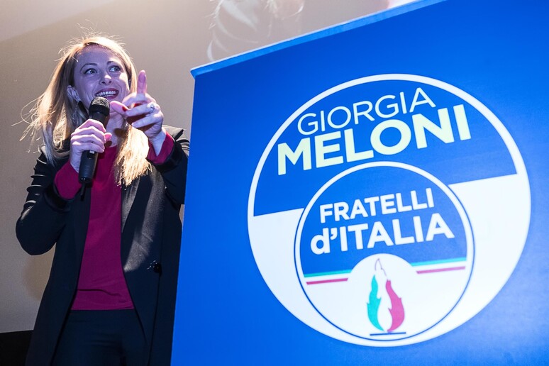 La leader di Fratelli d 'Italia, Giorgia Meloni - RIPRODUZIONE RISERVATA
